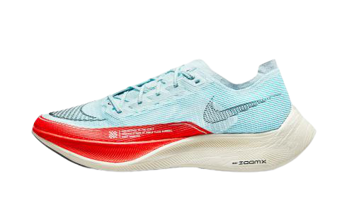 Nike ZoomX VaporFly NEXT 2 Ice Blue University Red White Black Shoes For Man CU4111-400