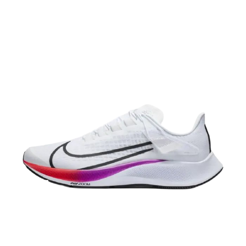 Nike Air Zoom Pegasus 37 White Multi Flash Crimson Shoes For Man And Women BQ9646-103