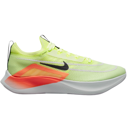 Nike Zoom Fly 4 Barely Volt Black Hyper Orange Color Running Shoes For Men And Women CT2392-700