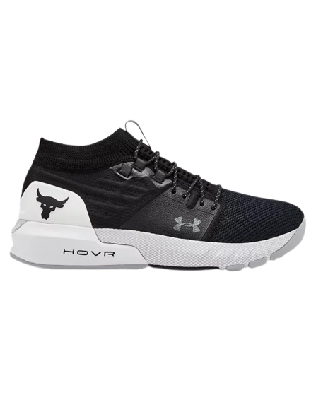 Under Armour Project Rock 2 Black White Men's Training Shoes For Boys And Girls 3022398-001
