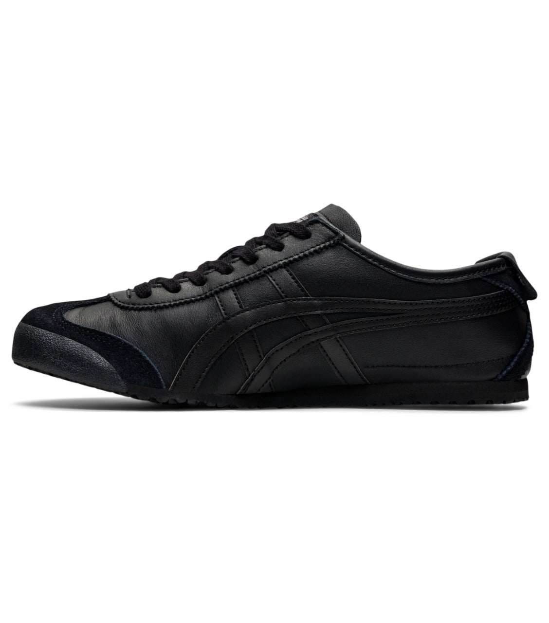 Onitsuka Tiger Unisex All Black Mexico 66 Deluxe Shoes Lace Up Athle Stylebrewed