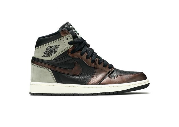 Air Jordan 1 Retro Black/Light Army-Sail-Fresh Mint Shoes For Man And Boys 555088-033