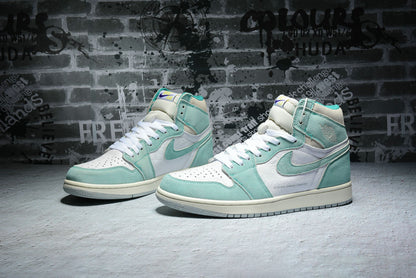 Air Jordan 1 Retro Light Green Shoes For Man And Boys 555088-311