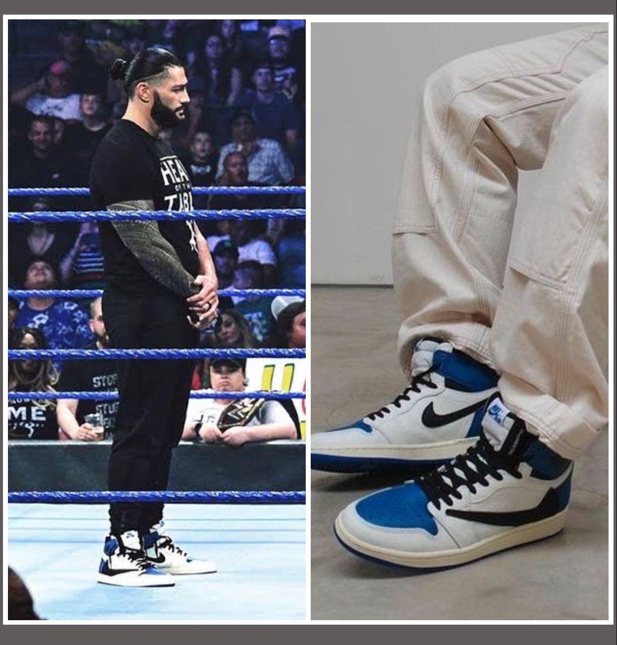 Fragment Design x Travis Scott x Air Jordan 1 Retro High OG SP Sail Black Military Blue DH3227-105