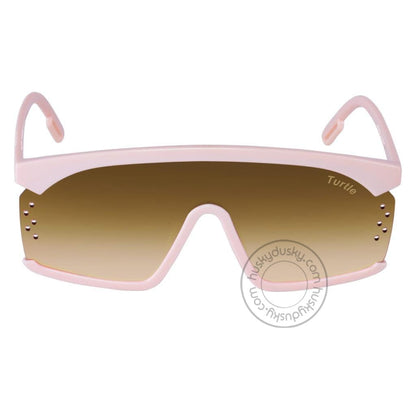 Turtle Brown Shade Glass Man's Women's Sunglass for Man Woman or Girl TT-33 Baby Pink Frame Gift Sunglass
