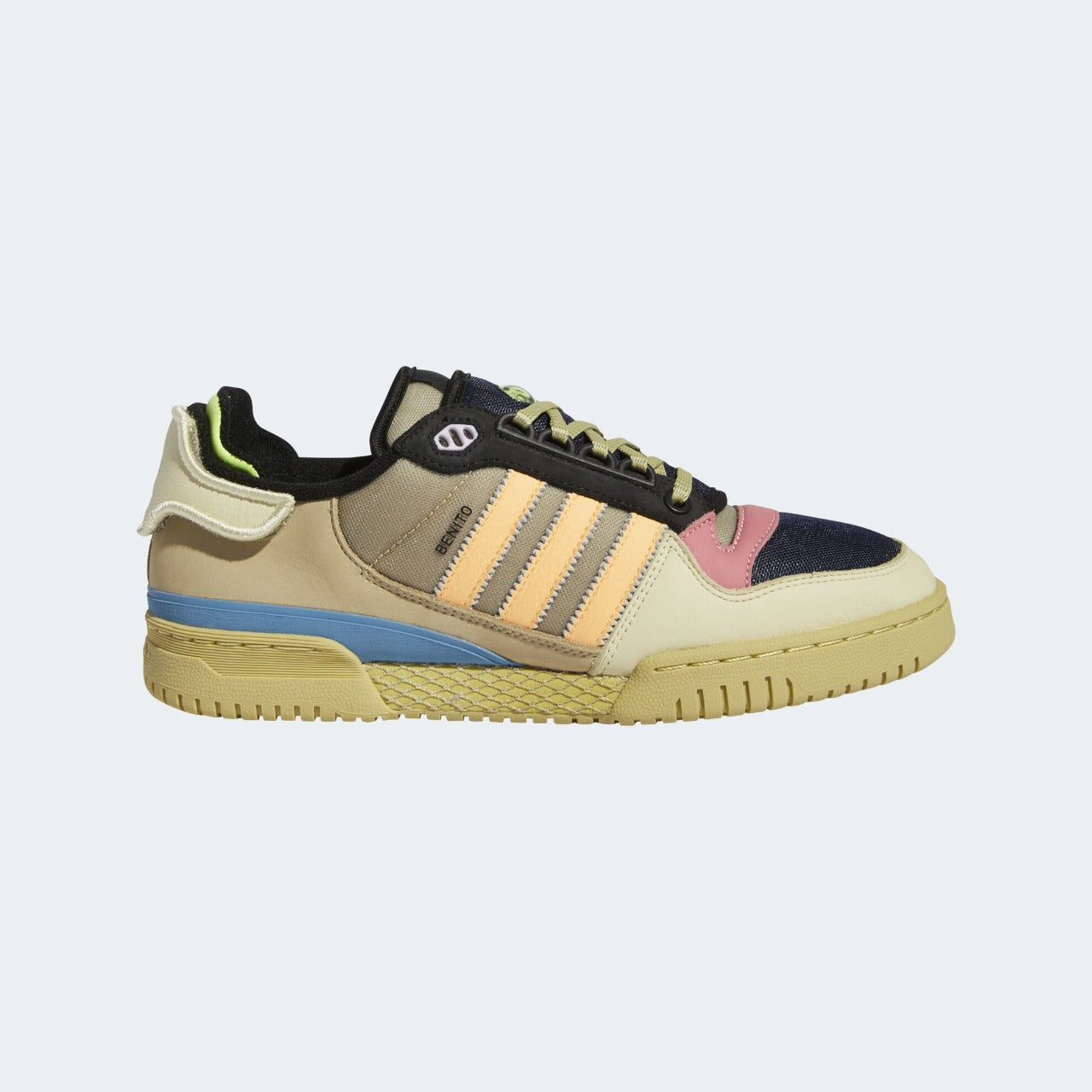 BAD BUNNY FORUM -Adidas Bad Bunny Forum PWR Sand Acid Orange Halo Gold Shoes GZ2009 FOR BOYS ( Included All The Accessories )