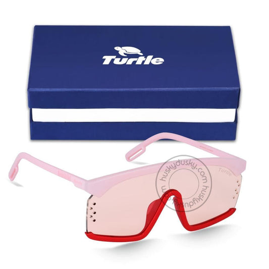 Turtle Pink Glass Man's Women's Sunglass for Man Woman or Girl TT-100 Pink Red Frame Gift Sunglass