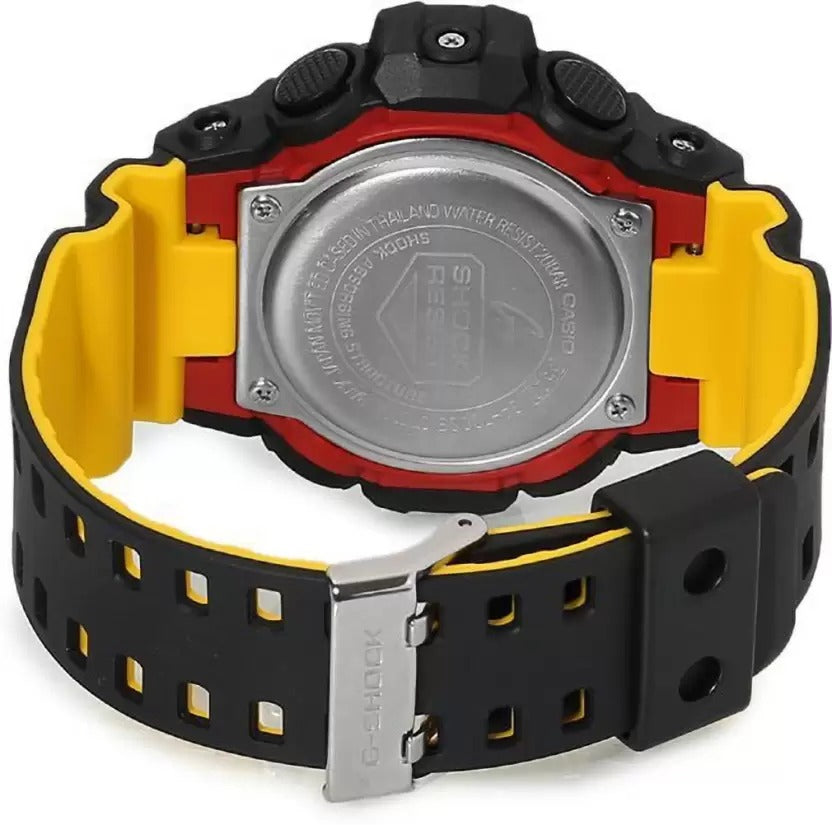 Casio G-Shock Analog Digital Yellow Black Color Belt Men's Watch For Man With Multi Color Dial Gift Watch GA-700SE