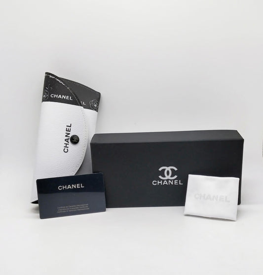 Chanel Branded Original Sunglass Case With Brand Cover & Dust Cover And Hard Box For All Type of Sunglass CHA-BLK-BOX