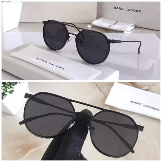 Marc Jacobs Latest Design Heavy Material Black Shade With Black Frame Sunglass For Men's MJ-113