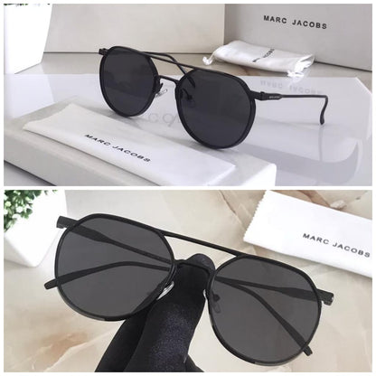 Marc Jacobs Latest Design Heavy Material Black Shade With Black Frame Sunglass For Men's MJ-113