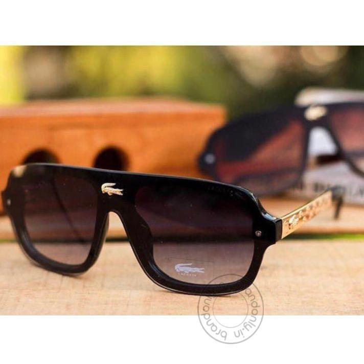 Lacoste Black Color Glass Men's Women's For Man Woman Or Girl Ls-189 Gold Frame Sunglass