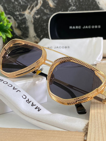 Marc Jacobs Unique Steampunk Lens Retro Metal Frame Sunglasses UV 400 protection Anti Eyestrain High Quality Sunglass For Men's And Women's-MJ-UV-400