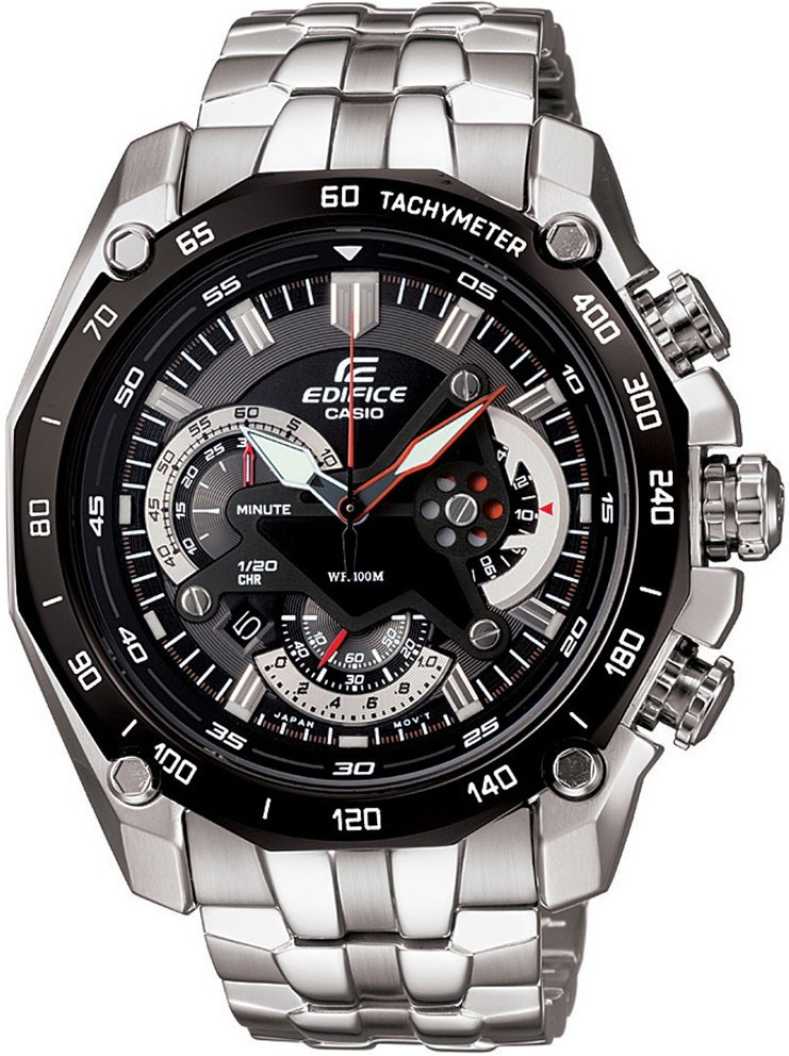 Casio Edifice Chronograph Black Dial Men's Watch Metal Formal Casual EFR 550D-1AV