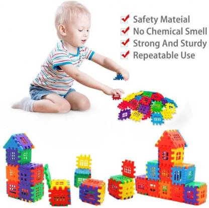 Best baby gift happy home/house educational learning toys(72 blocks+30 windows)  (102 Pieces)