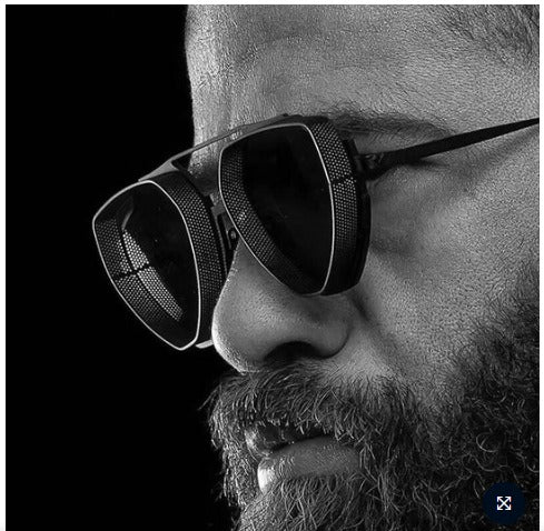 Marc Jacobs Unique Steampunk Lens Retro Brown Color Metal Frame Sunglasses UV 400 protection Anti Eyestrain High Quality Sunglass For Men's And Women's MJ-UV-401