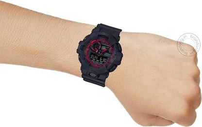 Casio G-Shock Analog Digital Black & Red Belt Men's Watch For Man G763 G-Shock ( GA-700SE-1A4DR ) Multi Color Dial Day And Date Gift Watch Shock