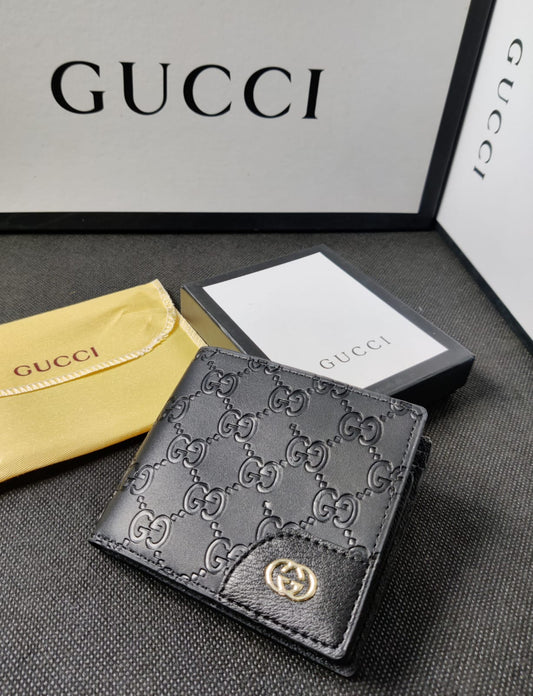 GC Leather Heavy Quality Black Latest Printed Design wallet For Man GU-705