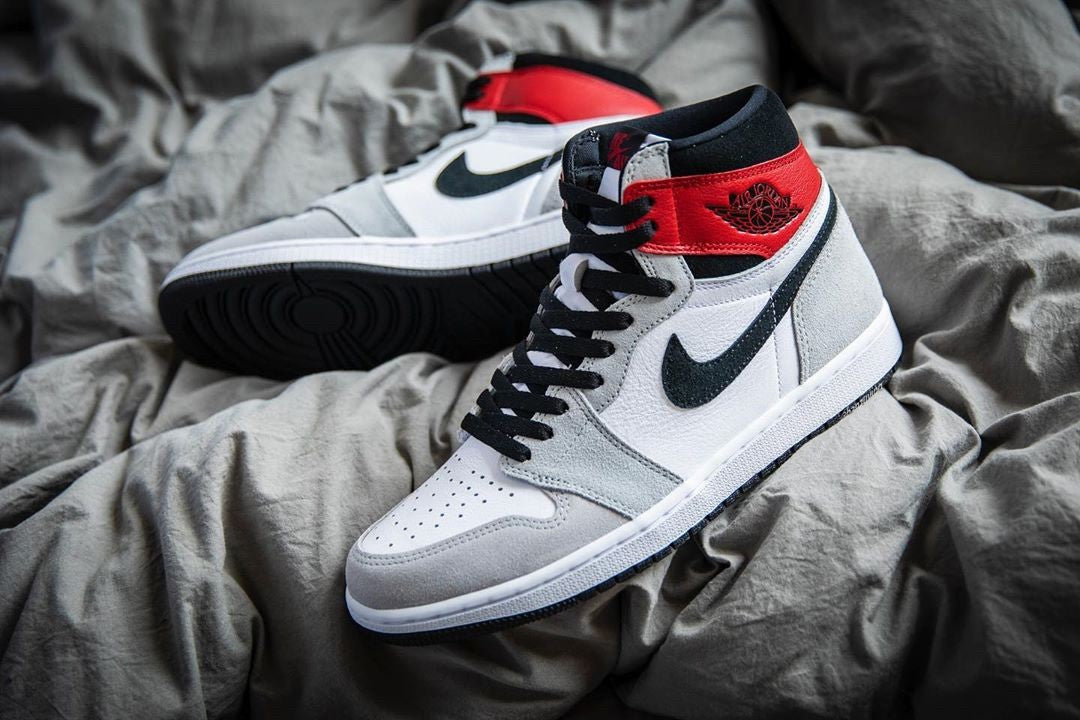 Air Jordan 1 High Light Smoke Grey Shoes For Men And Boys