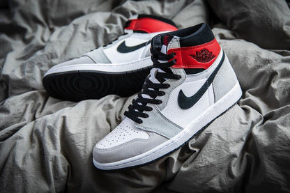 Air Jordan 1 High Light Smoke Grey Shoes For Men And Boys