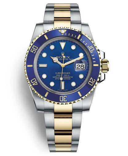 Rolex blue dial quartz men's watch RLX-BLUE-DIAL-QTZ