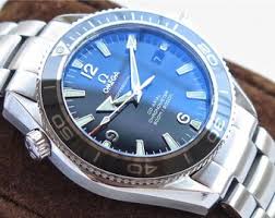 Omega Semester GMT Silver Stainless Steel Strap Watch For Men With Blue Dated Men's Gift Watch Seamaster GMT