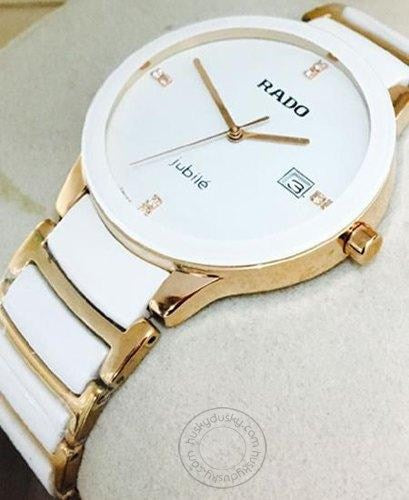 Rado Centrix Jublie Gold White Men's Watch For Man RD-JUB-00 White Dial Date Gift Watch