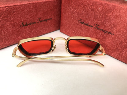 Louis Vuitton Kabir Singh Branded Red Len's Sunglass For eyewear Men's Women's Or Girl's Sunglass With Red Golden Trending sunglass LV-1408- Unisex Sunglass