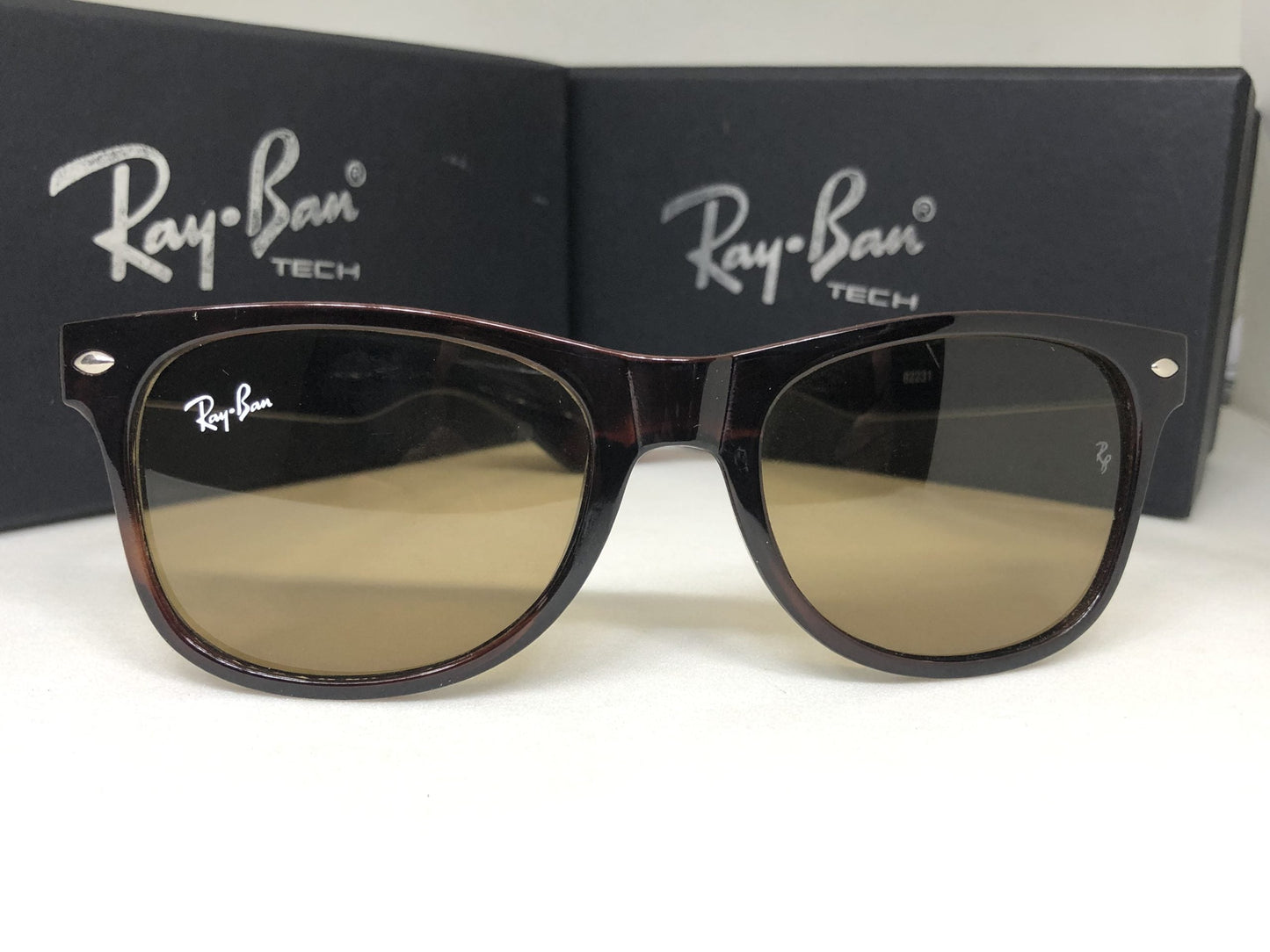 RayBan Polarized Brown Square Frame Sunglass With Brown Len's Sunglass For Men's Women's Or Girls Black Glass And Wayfarer Brown Frame Sunglasses RB-2140- Unisex Sunglass