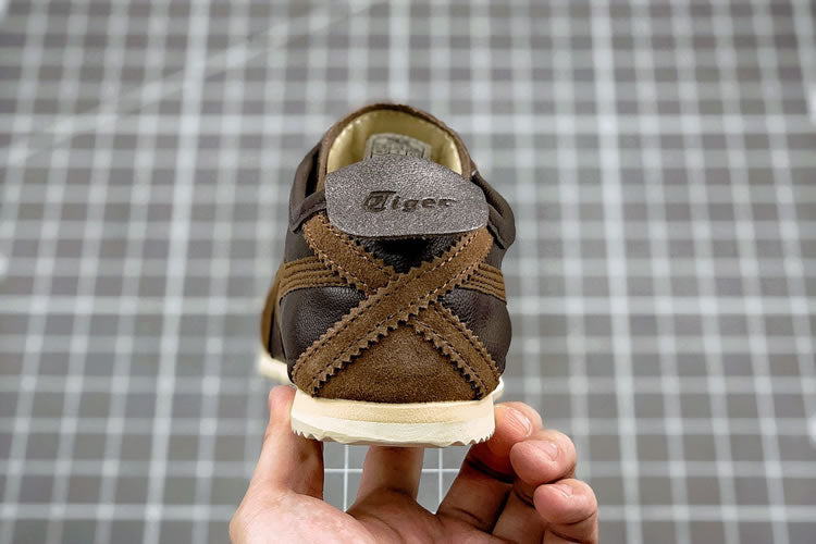 Onitsuka Tiger Unisex Chocolate Mexico 66 Deluxe Shoes Slip-On Athletic Shoes For Men's Or Boys-TH9J4L-2828