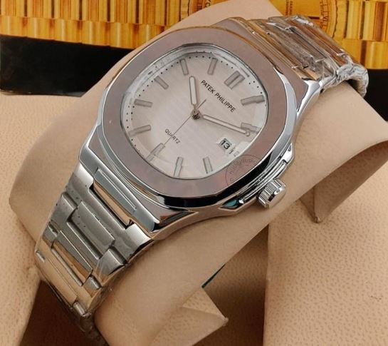 Patek Philippe PK5713 White Dial with Silver strap watch for Men gift