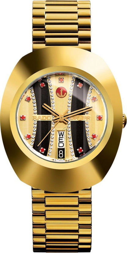 Rado Diastar R12413323 Automatic Chronograph Gold Men's Watch for Man Classic Formal Party