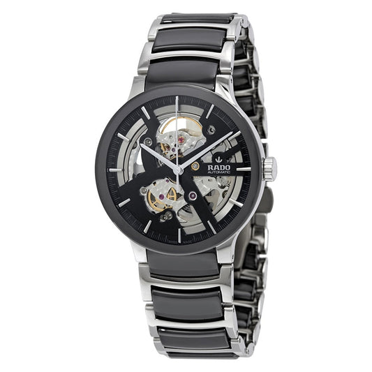 Rado Centrix Skeleton 38Mm Automatic Open Heart Silver Men's Watch For Man Gift R-30178152