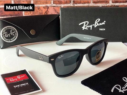 Rayban Brand New stylish Men's And Women's Sunglass Heavy Quality Matt Black Frame Color RB-SUN-01