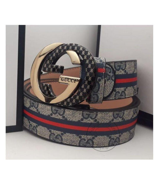 Gucci Multi Color Leather Men's Women's GC-GM-03 Waist Belt for Man Woman or Girl Gold Black Circle GG Buckle Gift Belt