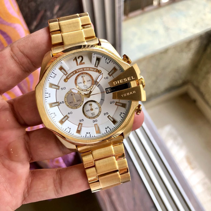 Chronograph Diesel Gold Mega Chief Diesel Mega Chief All Gold