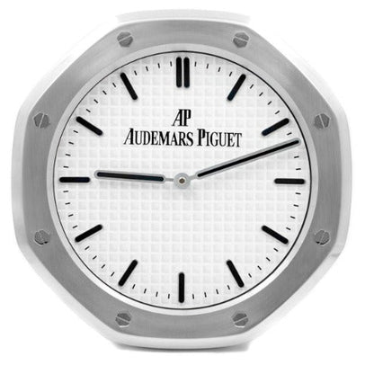 Audemars Piguet Wall Clock Quartz Analog Silver Color With White Dial Clock For Wall decording Clock- Classy Look Clock For Home D cor Wall AP-WC-118