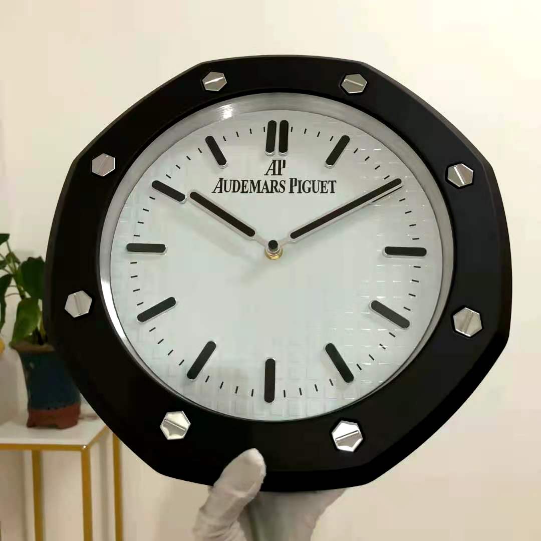 Audemars Piguet Wall Clock Quartz Analog Black Color With White Dial Clock For Wall decording Clock- Classy Look Clock For Home D cor Wall AP-WC-220