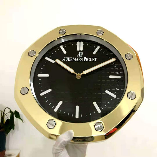 Audemars Piguet Wall Clock Gold Color With Black Dial Quartz Analog Clock AP-WC-260