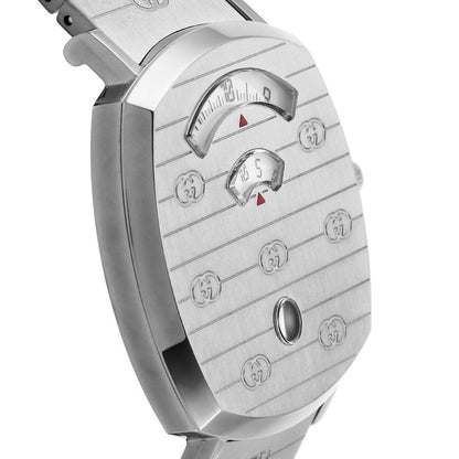 Gucci Grip 38mm Stainless Steel GG Full Grey Engraved Watch Man Women Watch-Best Gift YA-157